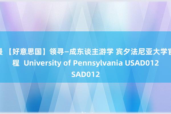 h 动漫 【好意思国】领寻—成东谈主游学 宾夕法尼亚大学官方课程  University of Pennsylvania USAD012