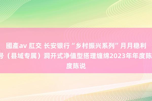 國產av 肛交 长安银行“乡村振兴系列”月月稳利1号（县域专